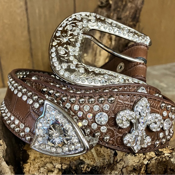 “Final Offer” NWOT Nocona Brown Leather Belt - Picture 2 of 5